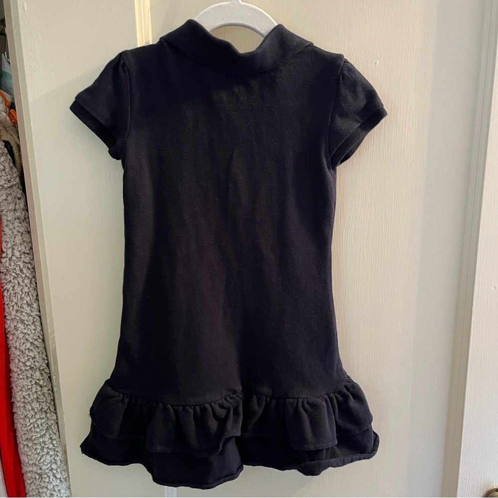 Tennis Dress Toddler Girl 4T Children’s Place Navy Collar Short Ruffle Bottom - Picture 4 of 5